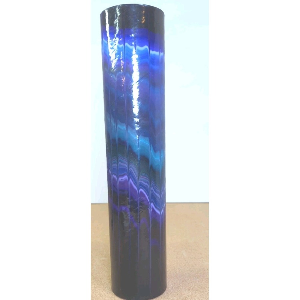 Kaleidoscope Peach Reynolds 1988 Lovely  blues/ purple 13 Inches Vintage